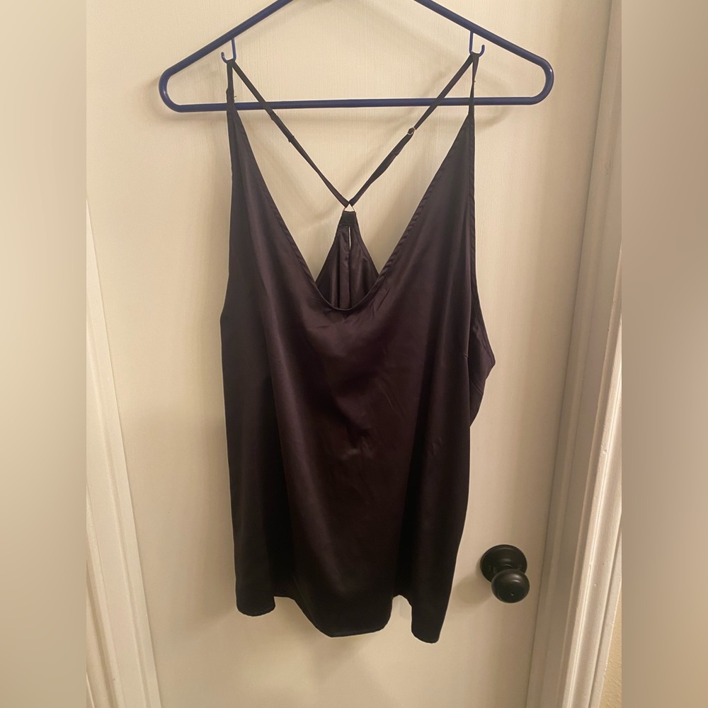 Silky racer back blouse